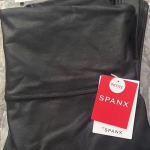 Spanx faux leather leggings, MP, NWT